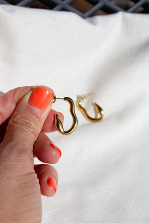 Tendril Gold Earrings