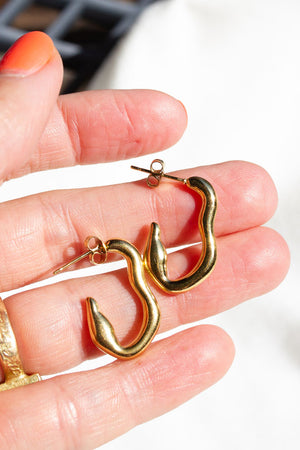 Tendril Gold Earrings