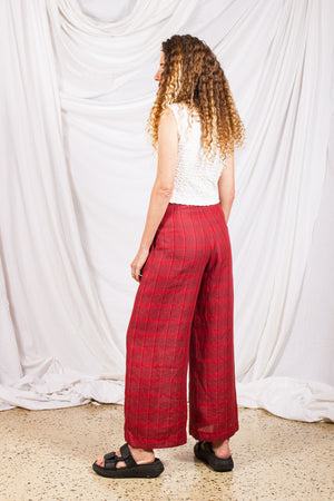 Classic Pants- Carnelian Plaid