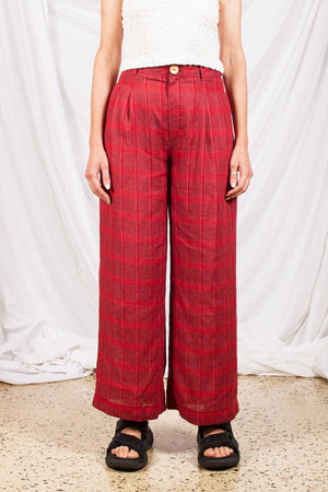 Classic Pants- Carnelian Plaid