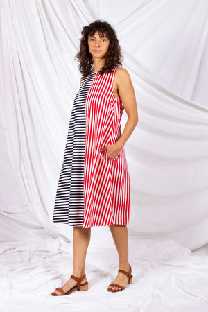 Eden Dress - Stripe Splice