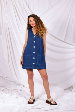 Rehearsal Dress - Denim (Last - Size 12)